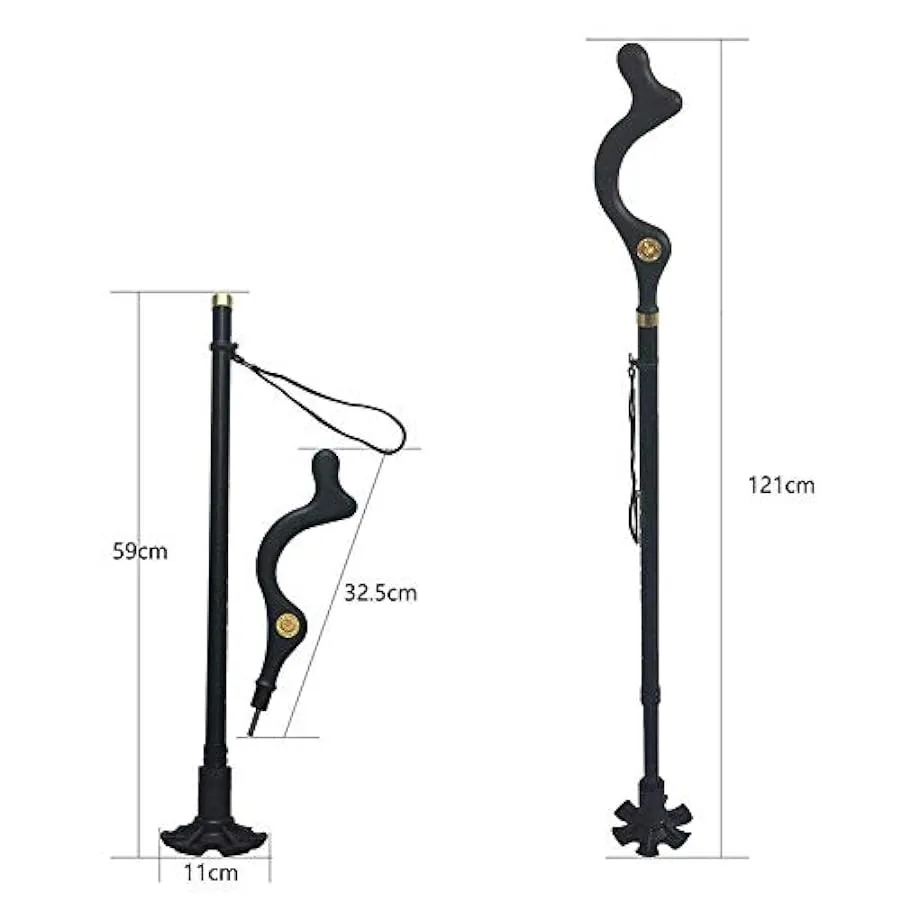 DANTB Nordic Walking Trekking polacchi, Leggeri Unisex registrabili Pieghevoli Bastoncini Trekking, Bastoncini/Bastoncini per Es