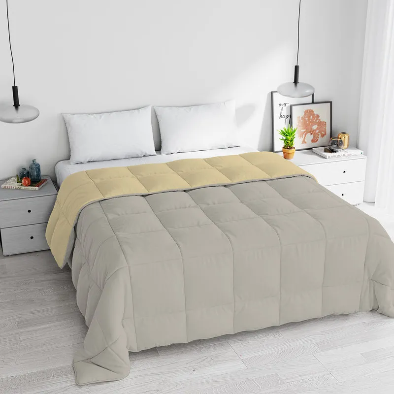 DATEX Trapunta invernale linea Elegant, panna/grigio chiaro