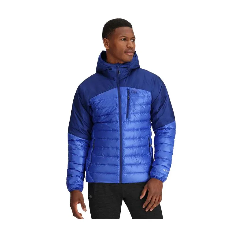 Doudoune Outdoor Research Felpa con cappuccio Helium Down (topazio/galaxy) per uomo