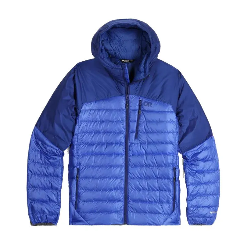 Doudoune Outdoor Research Felpa con cappuccio Helium Down (topazio/galaxy) per uomo