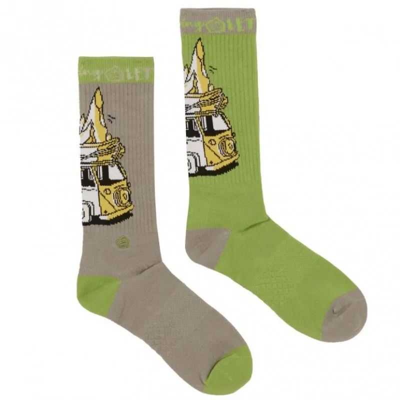 E9 Odd Van2.4 Calze Furgoncino Verde/Grigio