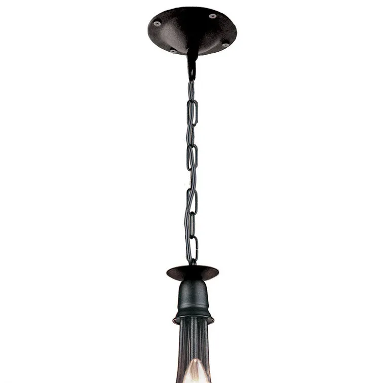 Elstead Lighting  Lampadario rustico medio con struttura in acciaio con 3 diffusori Belfry - 60W