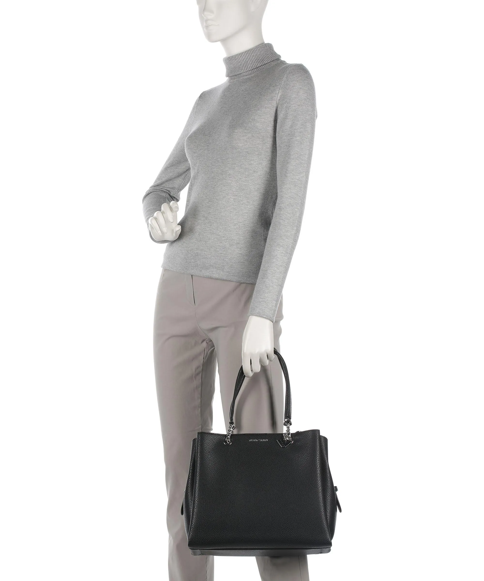  Emporio Armani Annie Borsa shopper pelle sintetica nero  