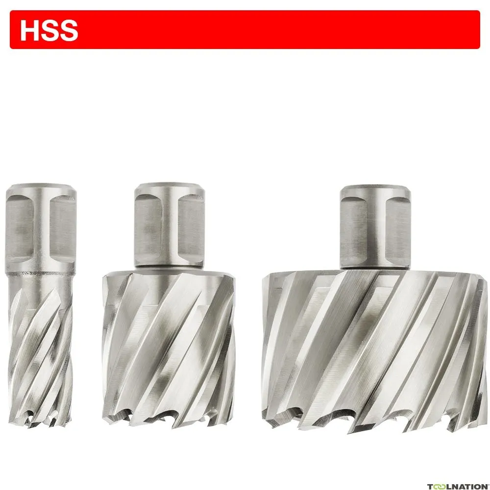 Euroboor 21007501201004 HCY.120 Punta per carotaggio, HSS, D 12 mm, DoC 75 mm, Weldon