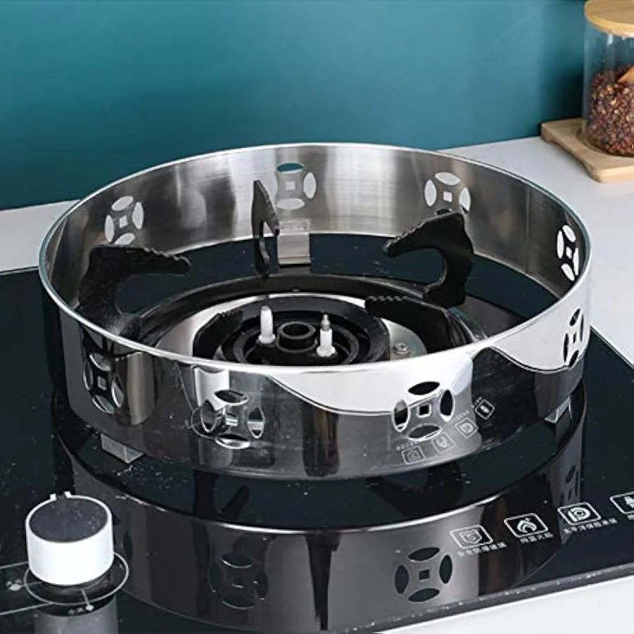 Faderr – Parabrezza per fornello a gas, in acciaio inox, per fornello a gas, per campeggio, esterni, antivento, per stufa da pic