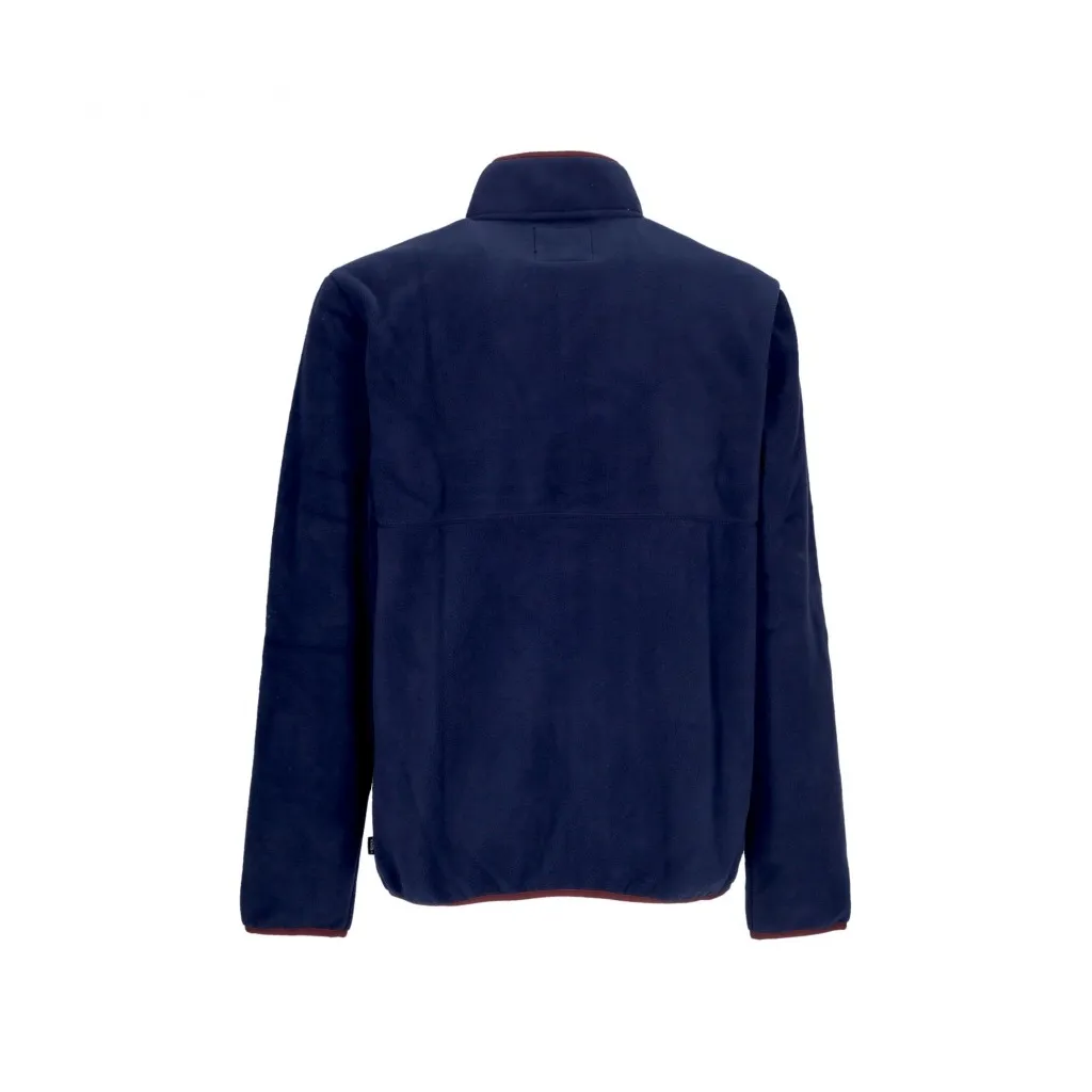 felpa collo alto uomo outdoor club full zip DRESS BLUE