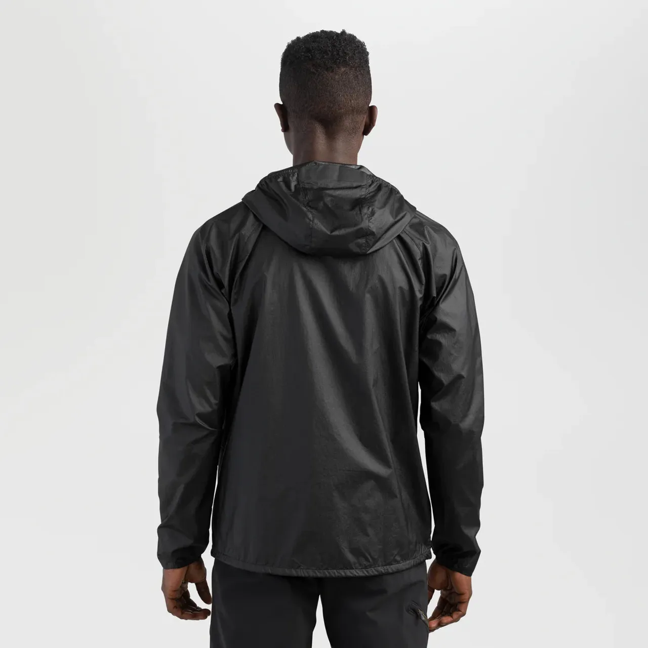 Felpa con cappuccio Helium Wind da uomo Outdoor Research nera