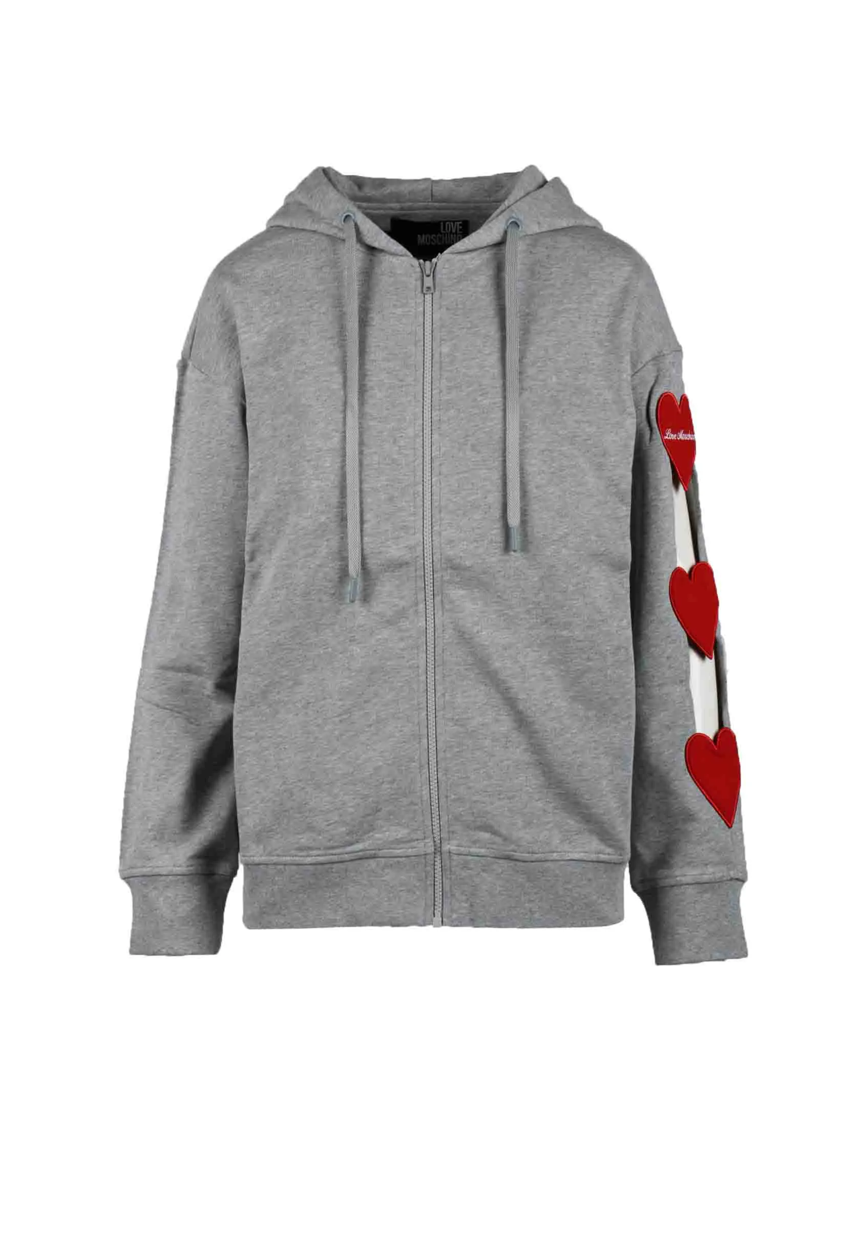 Felpa con cappuccio Love Moschino  Grigio