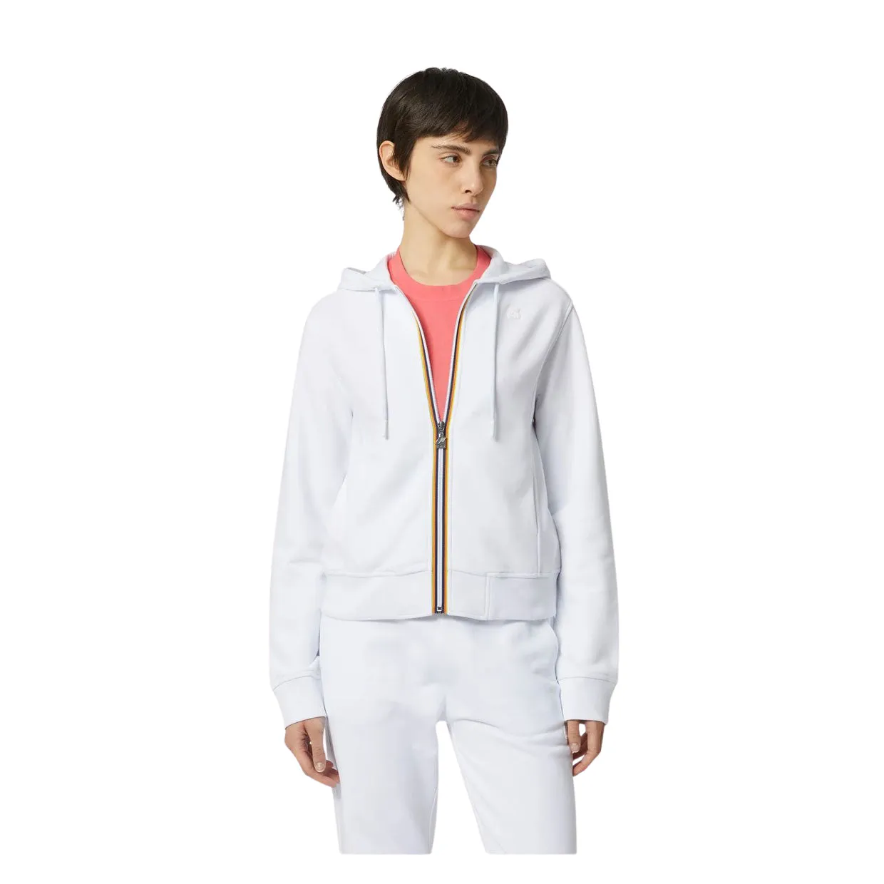 Felpa Donna K-Way Deline Bianco