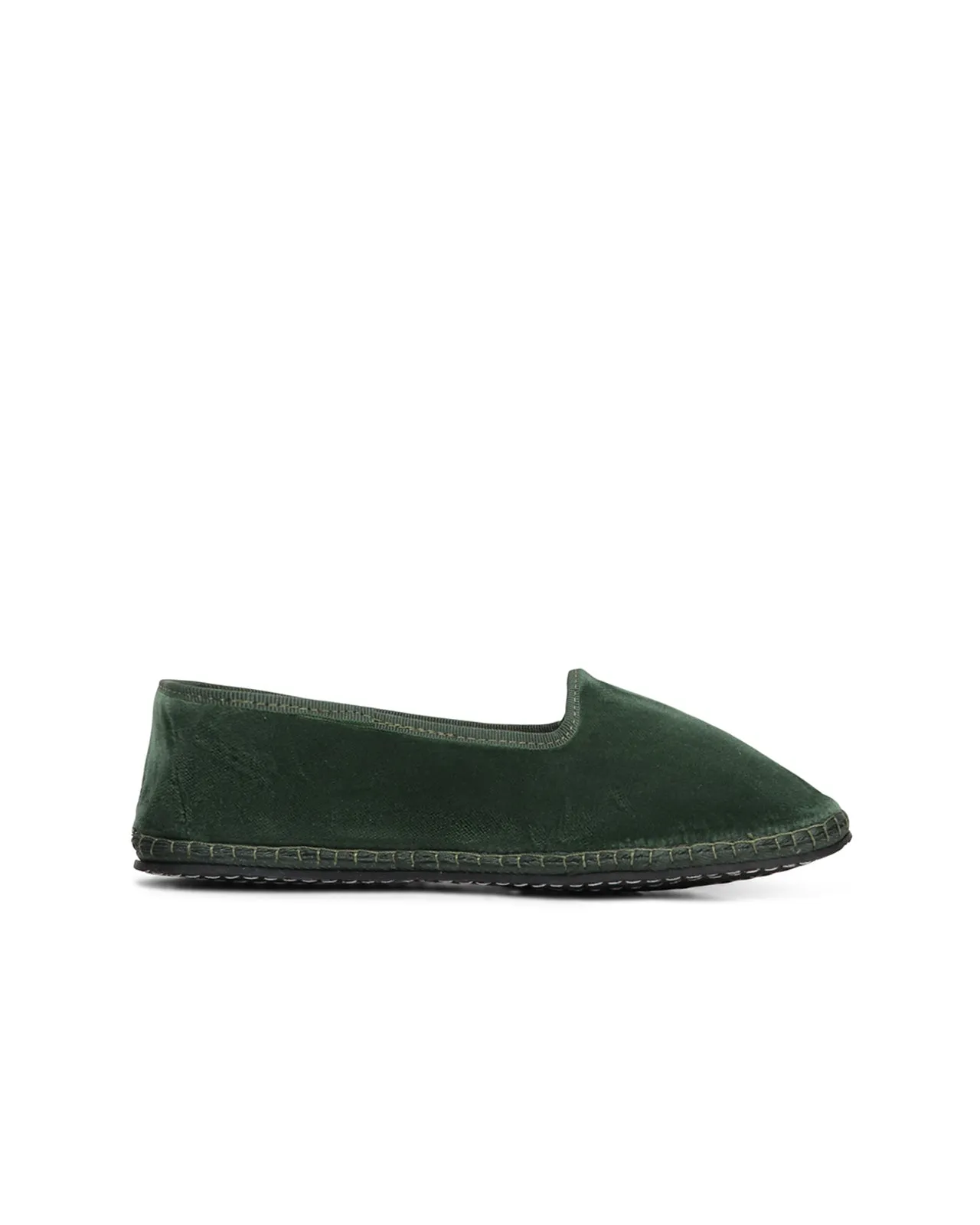 Friulane velluto verde militare