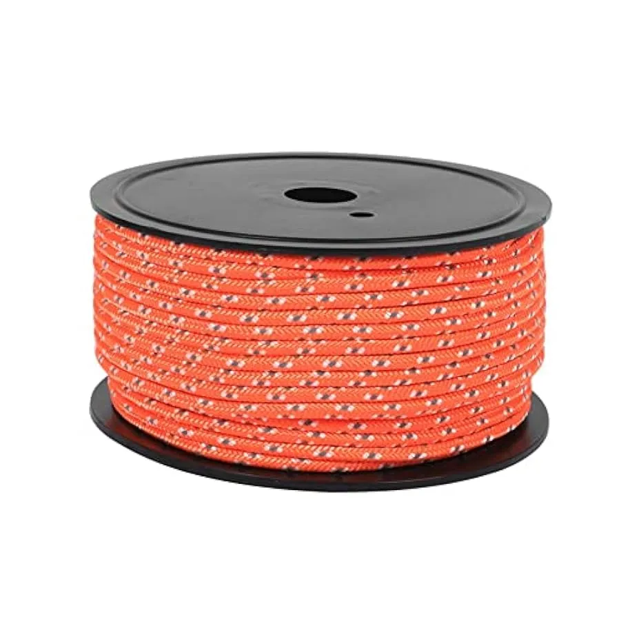 FURREN Corde per esterni in rotolo corde riflettenti, corde antivento, corde fisse, corde di legatura, rinforzo, audaci, arancio