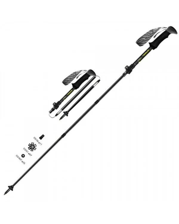 GABEL XTR CARBON EF 110-130 cm coppia bastoncini trekking / sci alpinismo ripiegabili