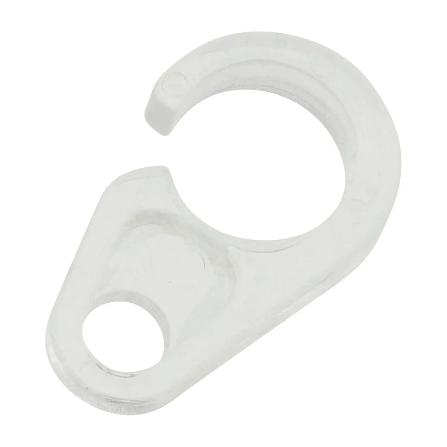 Ganci in plastica per tendine a vetro trasparente 7 mm 20 pz
