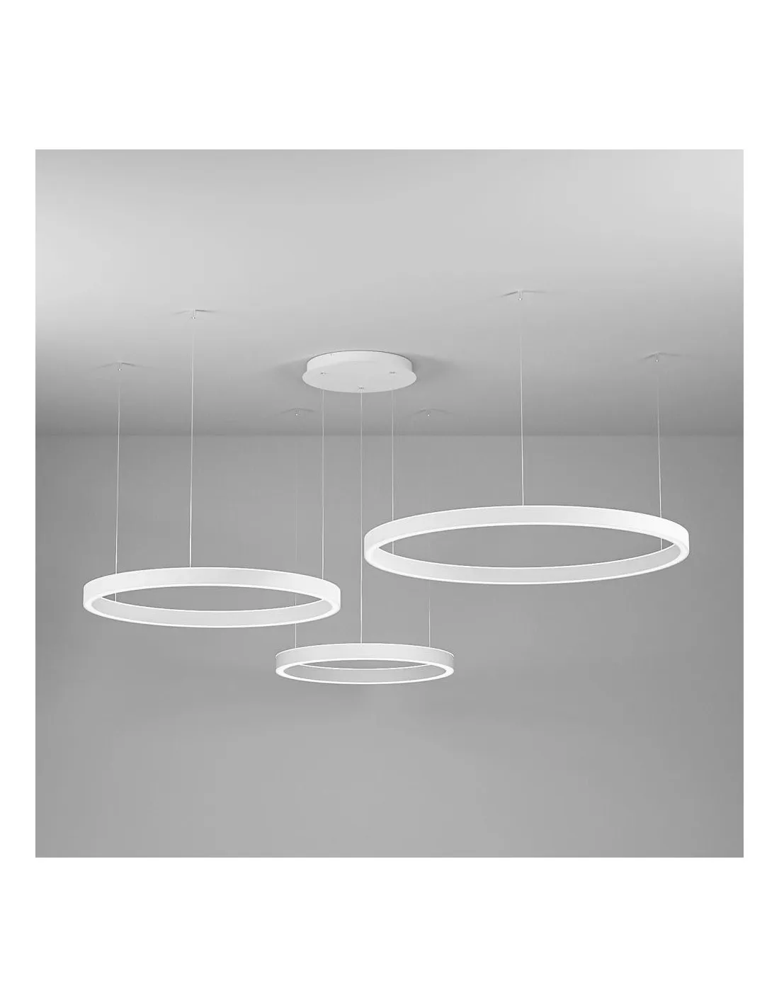 Gea Luce Criseide Ss/3D Bianco lampada a sospensione