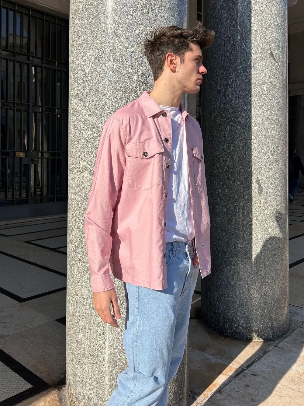 Giacca camicia tasche officina