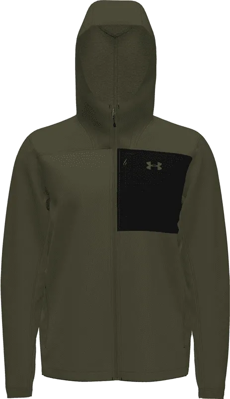 GIACCA DA UOMO UNDER ARMOUR CGI SHIELD 2.0 HOODED MARINE OD GREEN 1371587 0390