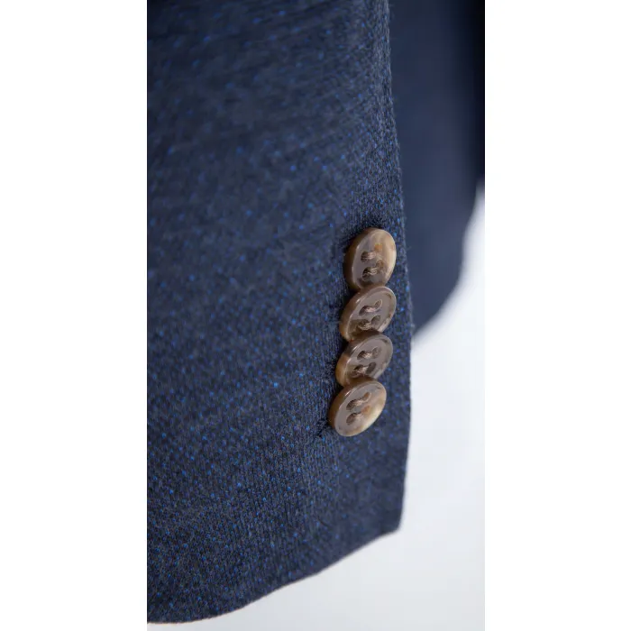 Giacca Henk ter Horst con blazer in jersey stretch antivento Blu scuro