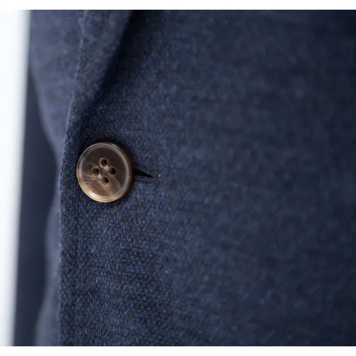 Giacca Henk ter Horst con blazer in jersey stretch antivento Blu scuro
