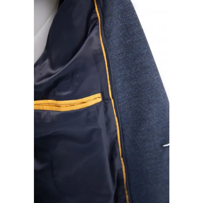 Giacca Henk ter Horst con blazer in jersey stretch antivento Blu scuro