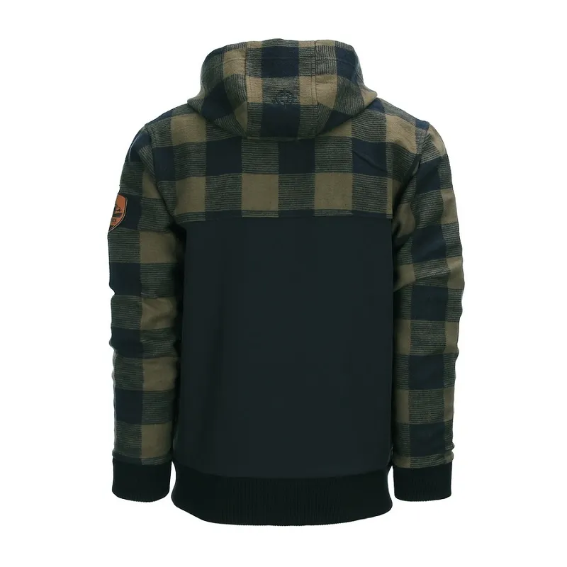Giacca softshell lumbershell impermeabile per bushcraft outdoor verde od