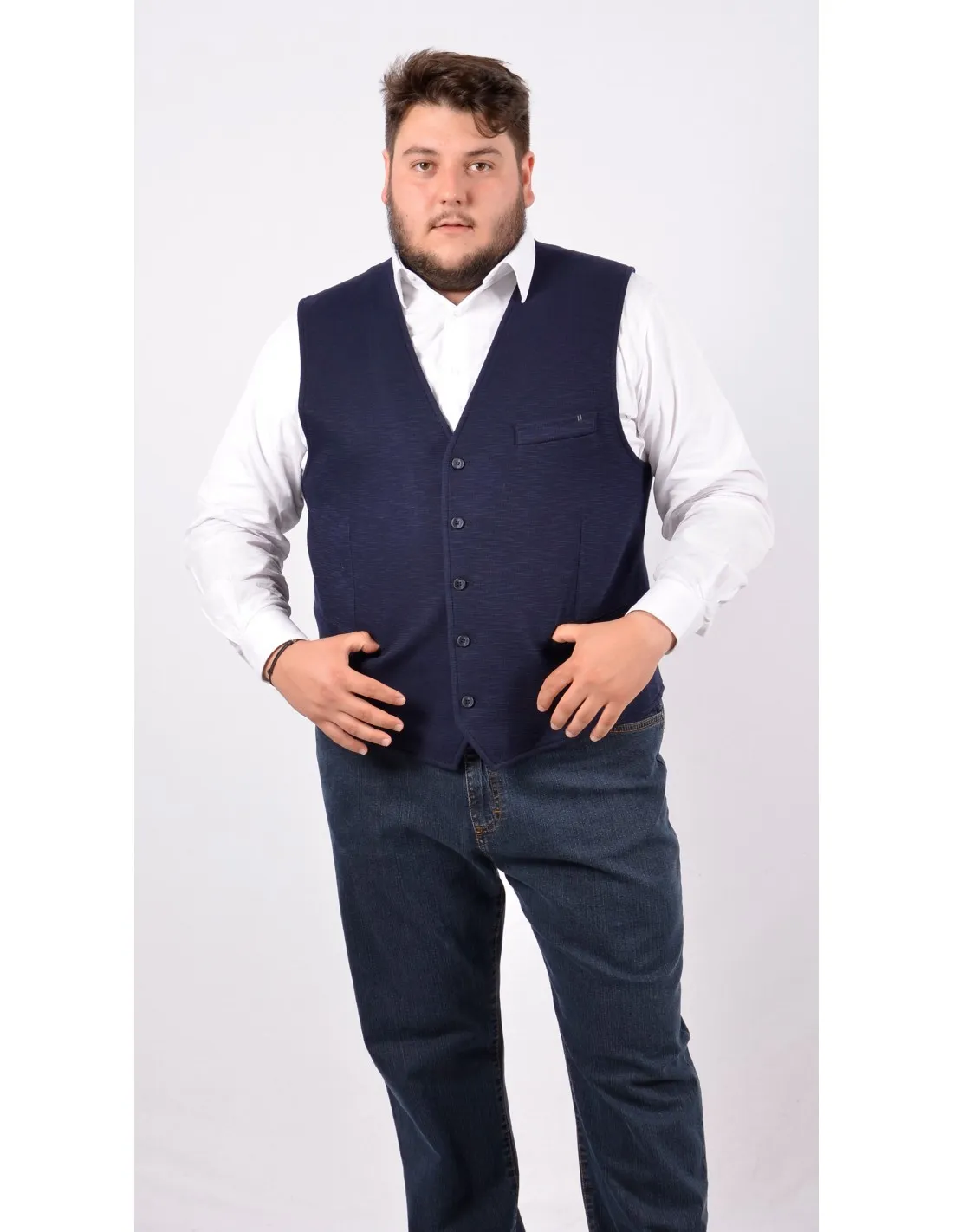 Gilet Panciotto Blu Mod Mantova Xf