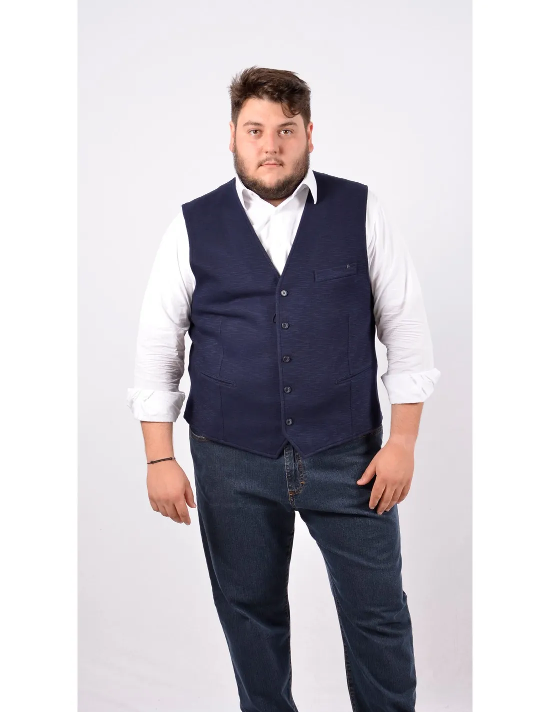Gilet Panciotto Blu Mod Mantova Xf