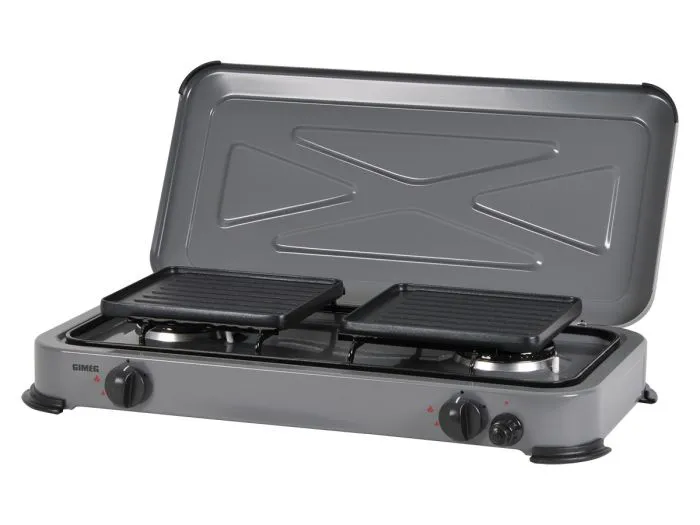 Gimeg DuoGrill fornello a 2 fuochi