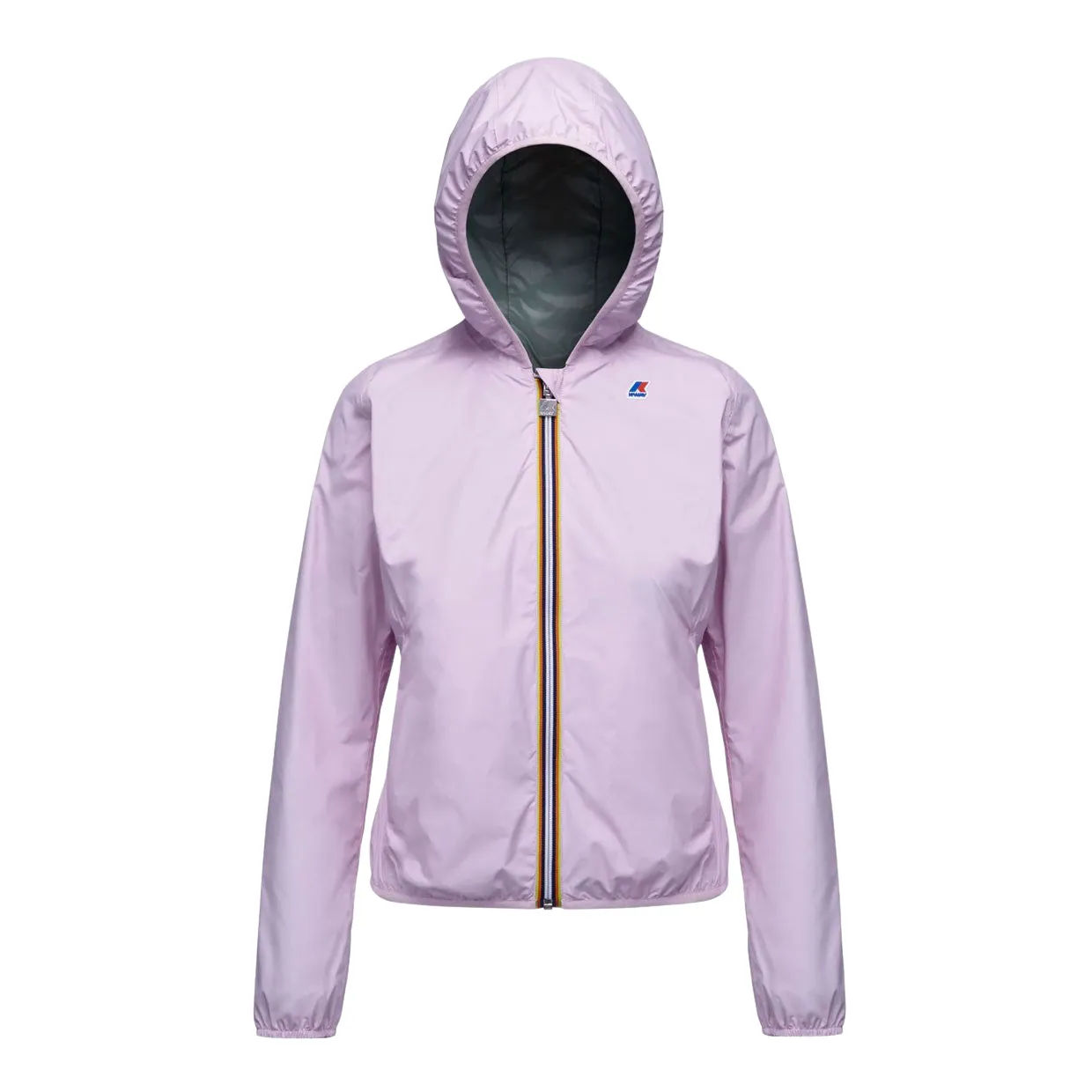 Giubbino Donna K-Way Lily Plus.2 Reversibile Rosa  / Verde