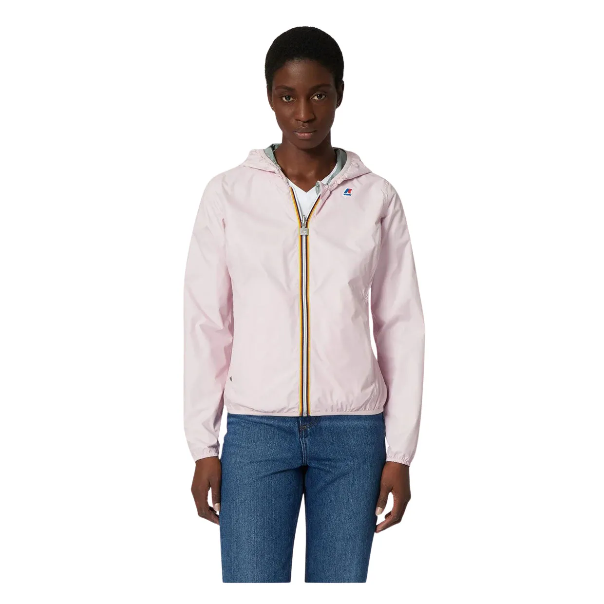Giubbino Donna K-Way Lily Plus.2 Reversibile Rosa  / Verde