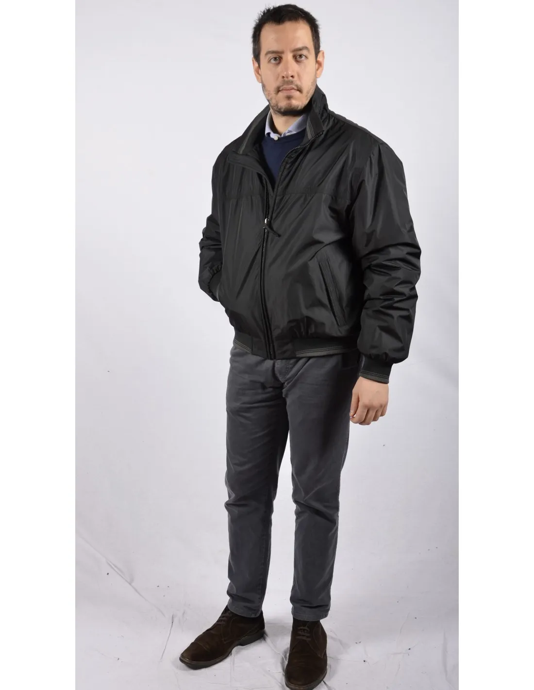 Giubbotto Corto Bomber Imbottito JPT Grigio mod Chiuduno A / I