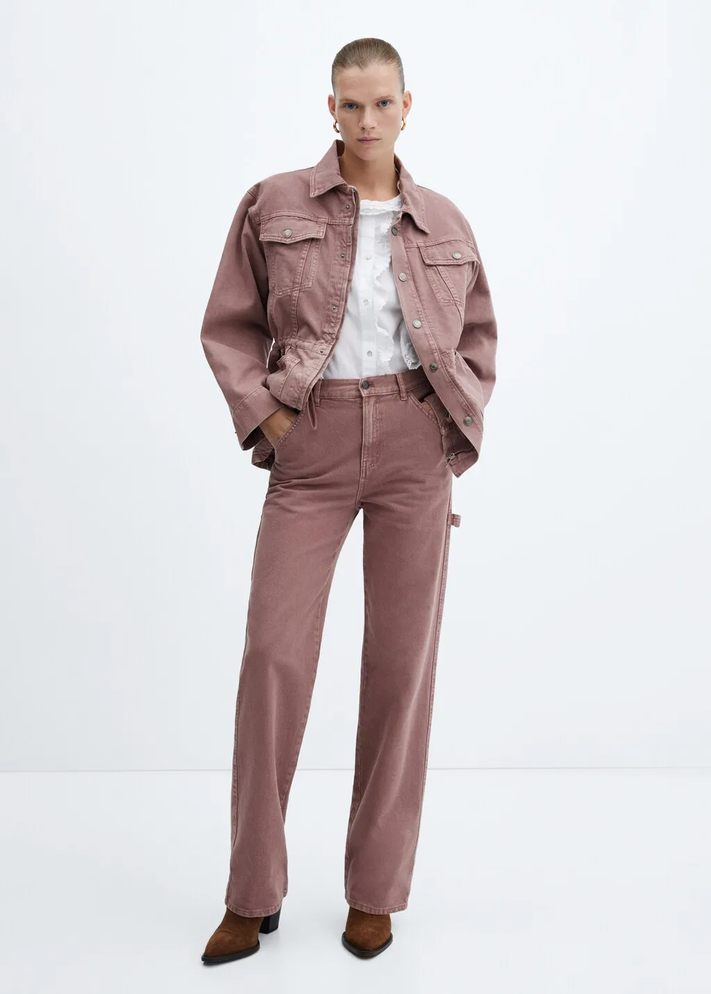 Giubbotto denim coulisse regolabile