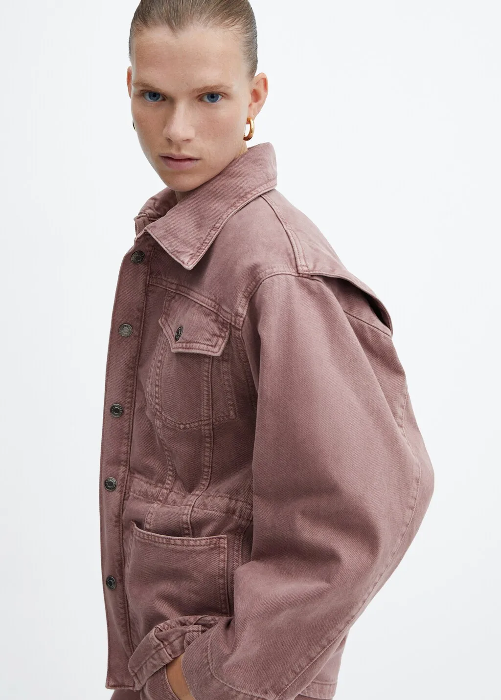 Giubbotto denim coulisse regolabile