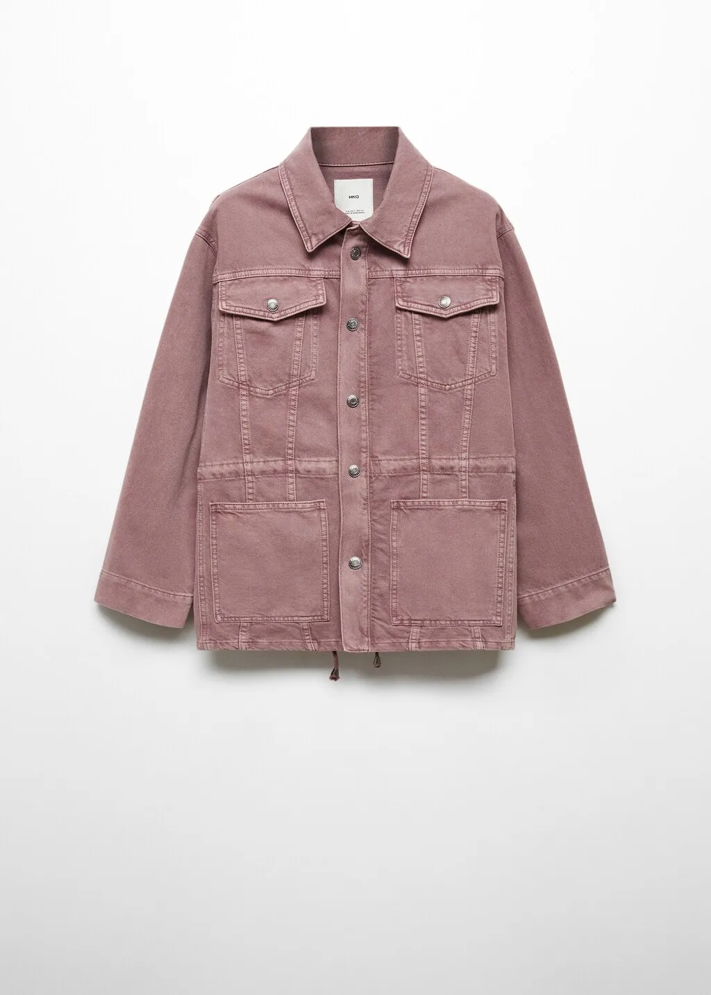 Giubbotto denim coulisse regolabile