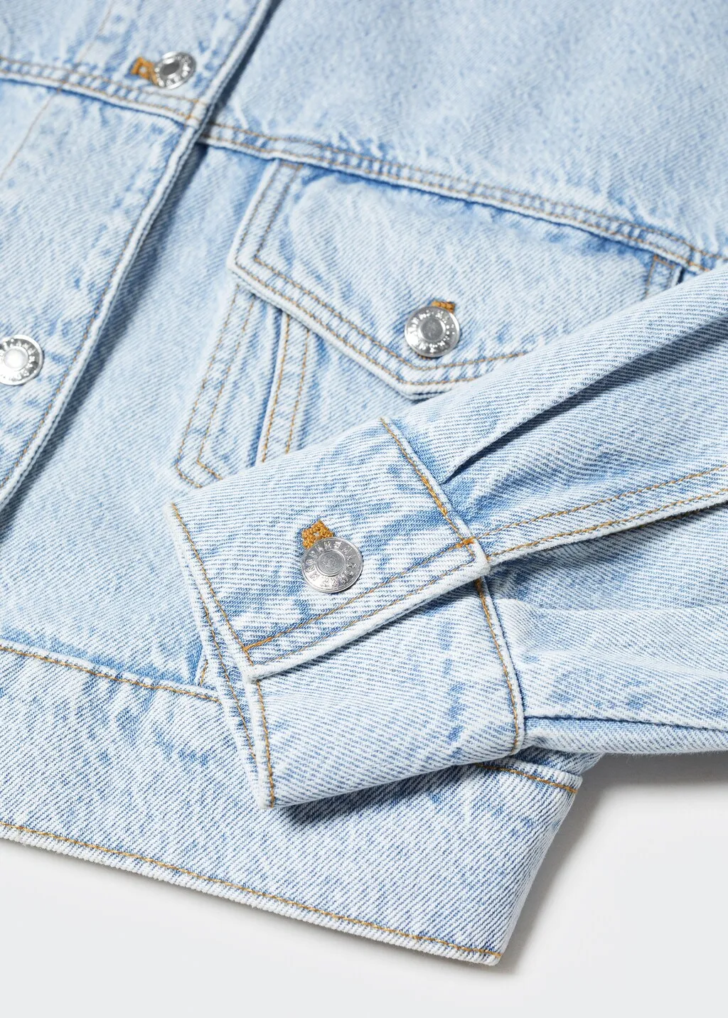 Giubbotto denim crop