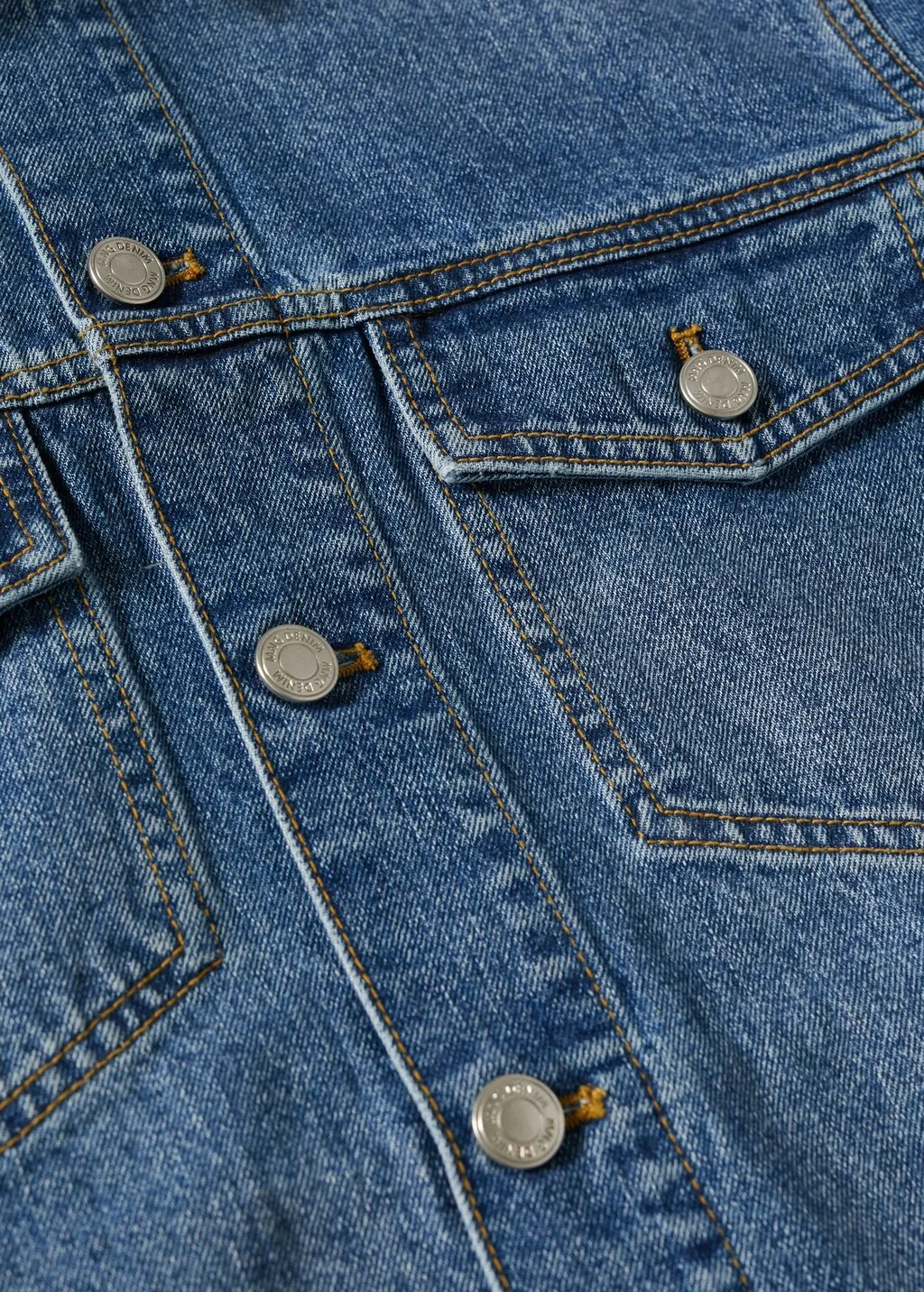 Giubbotto denim tasche