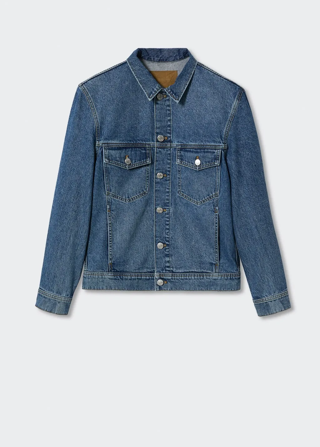 Giubbotto denim tasche