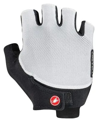 Guanti corti Castelli Endurance Donna Nero/Bianco