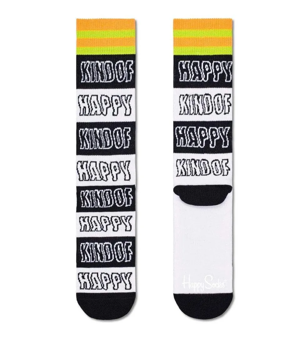 Happy Stripe Crew Sock 1300