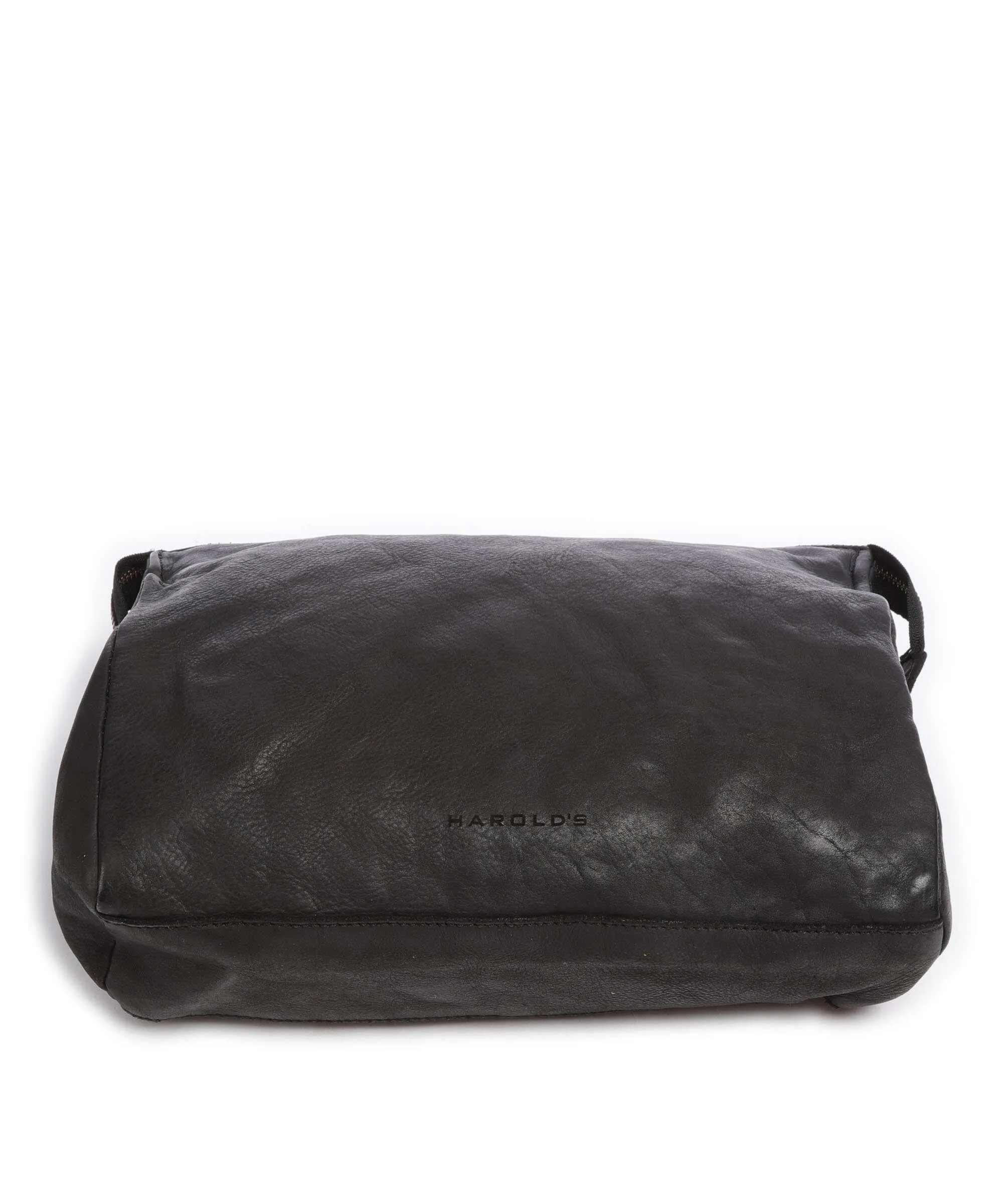  Harold's Submarine Borsa a spalla pelle di vacchetta grana nero  