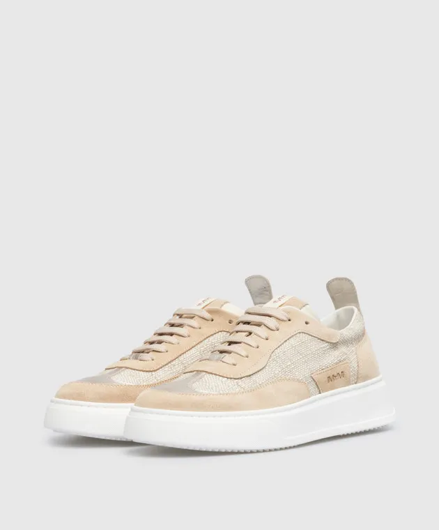 I'MYM'I Scarpe da ginnastica combinate Mya beige MYA