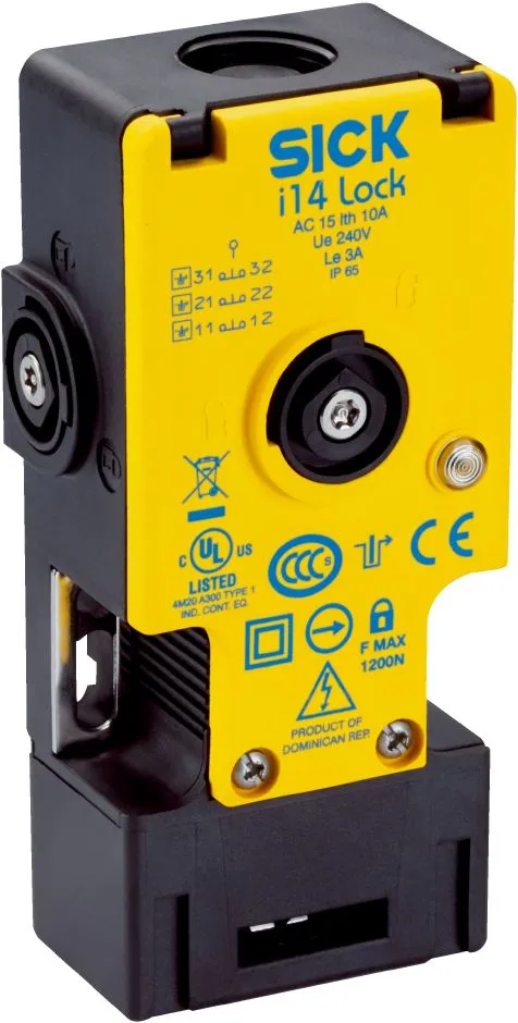 Interruttore di interblocco di sicurezza SICK i14, 2NC/1NA, Elettromagnetico, IP65, 240V ca, 3A