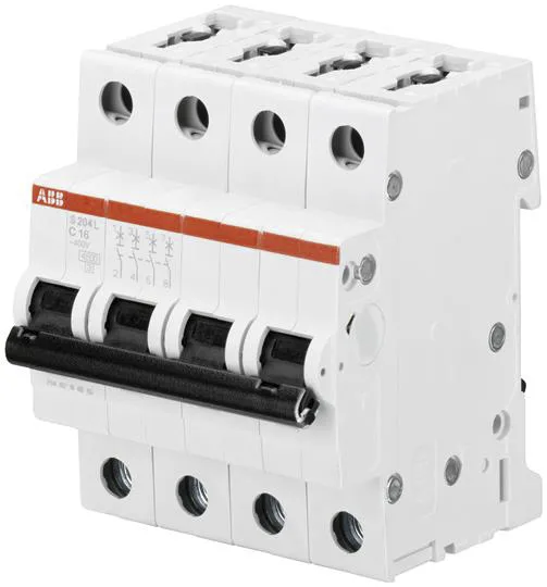 Interruttore magnetotermico ABB, 4P 20A 6 kA, Tipo C