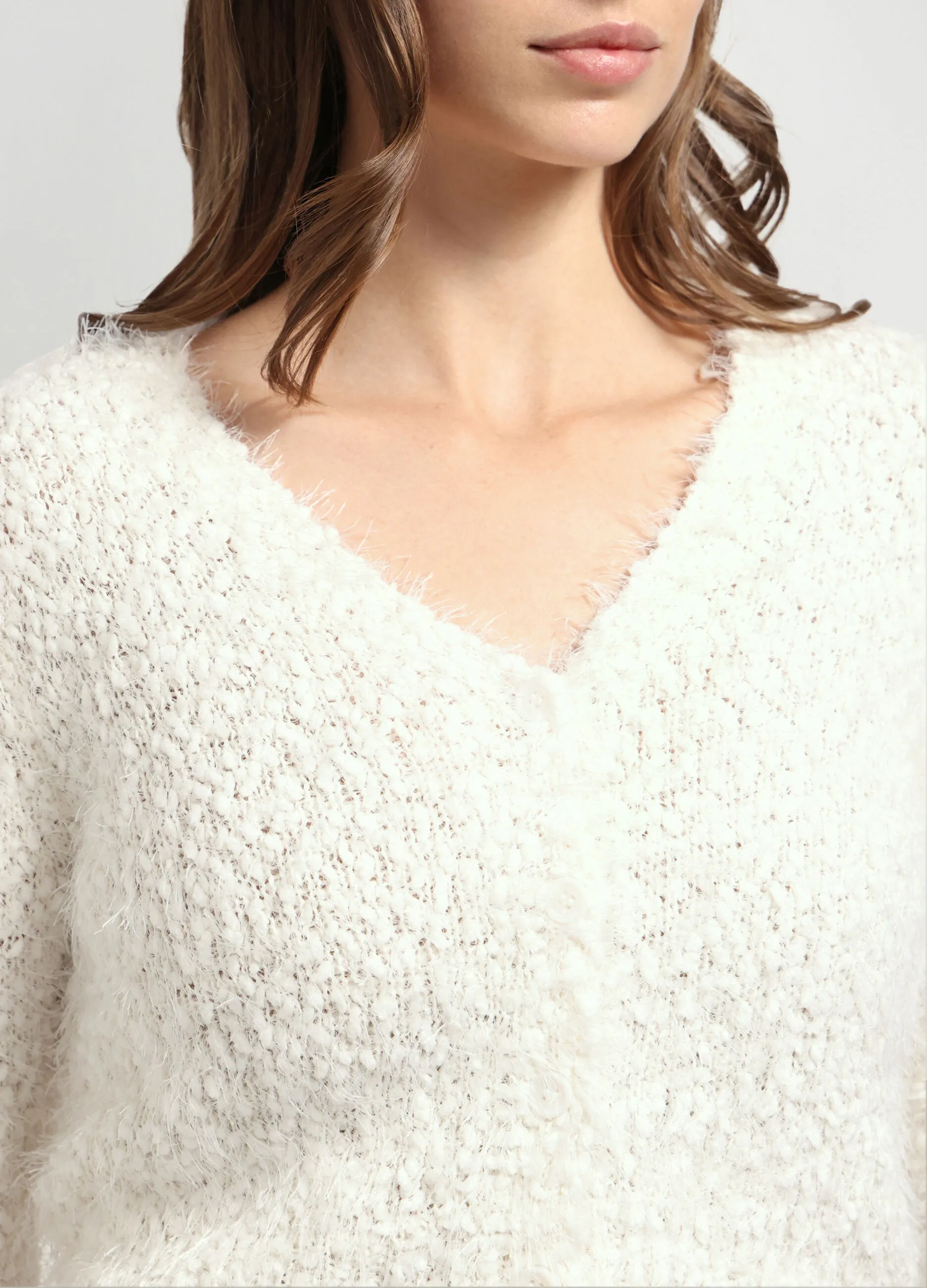 IWIE  Cardigan cropped tricot donna