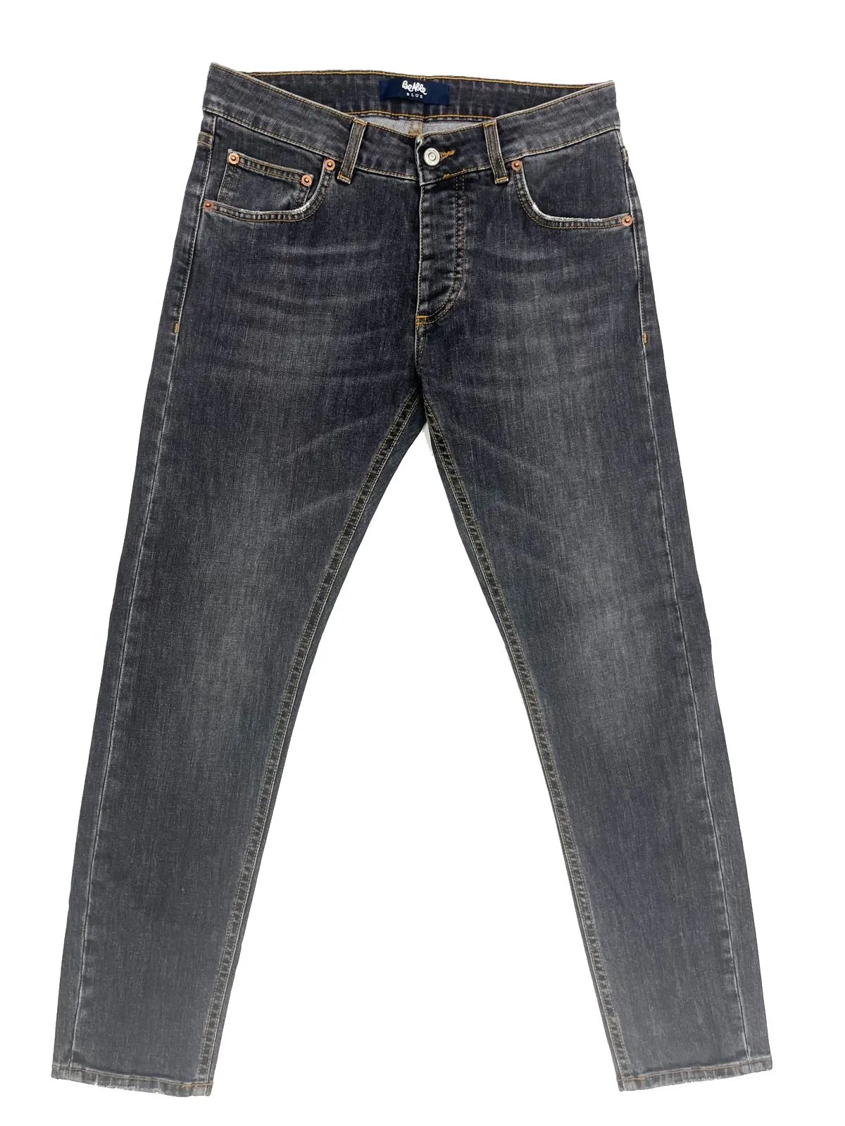 JEANS GRIGIO IN DENIM DI COTONE