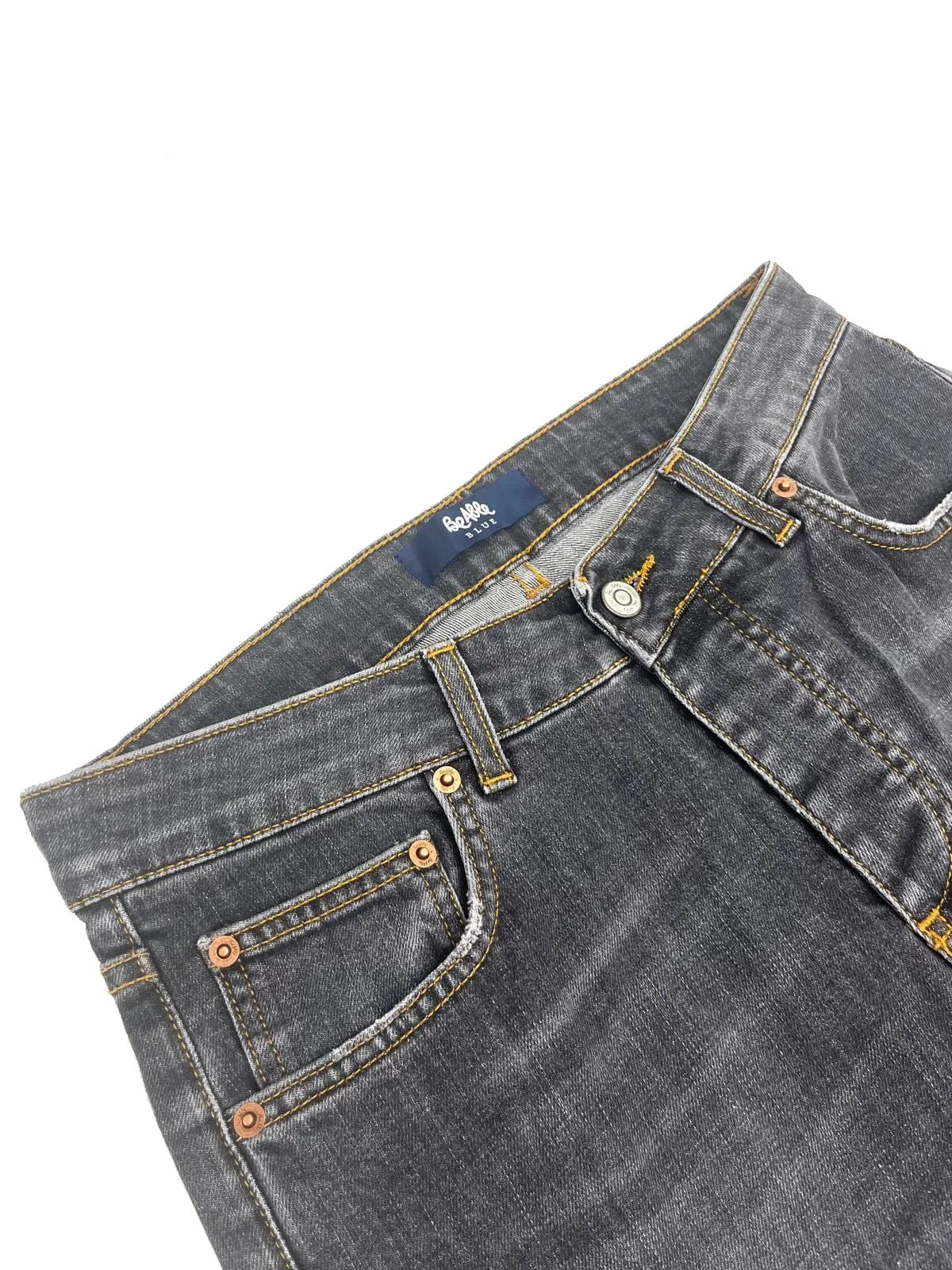 JEANS GRIGIO IN DENIM DI COTONE