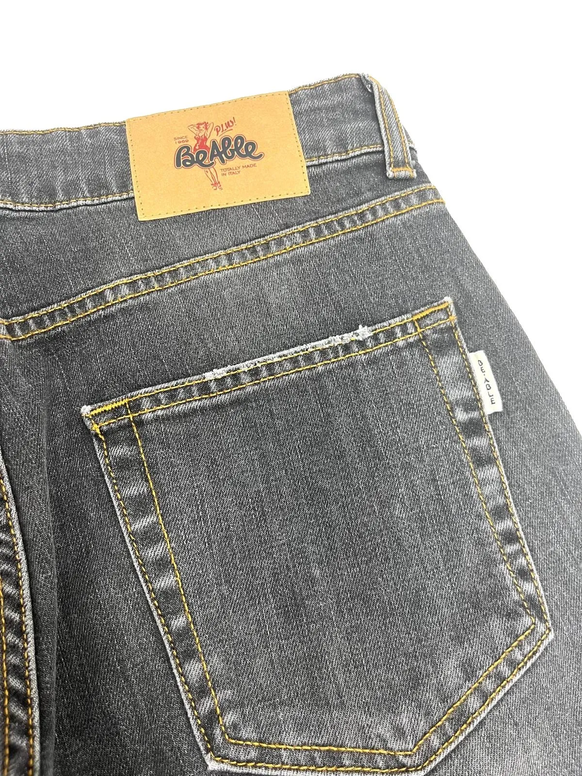 JEANS GRIGIO IN DENIM DI COTONE