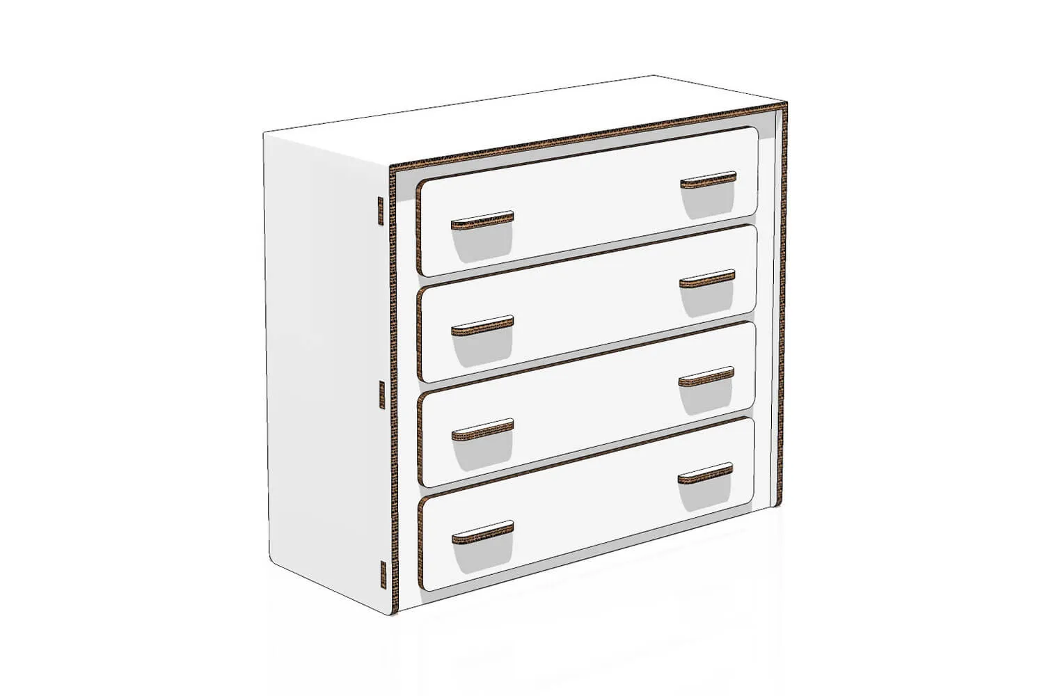 Kit Mobili in Cartone | Valorizzazione home staging zona notte