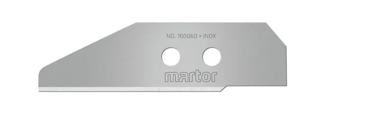 Lama per coltello di sicurezza MARTOR, dimensione 66,5 x 18,9 mm, in Acciaio inox