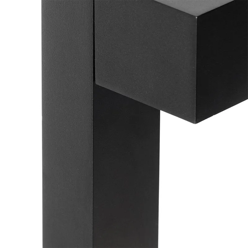 Lampada da esterno industriale da terra nera 35 cm IP44 - Baleno