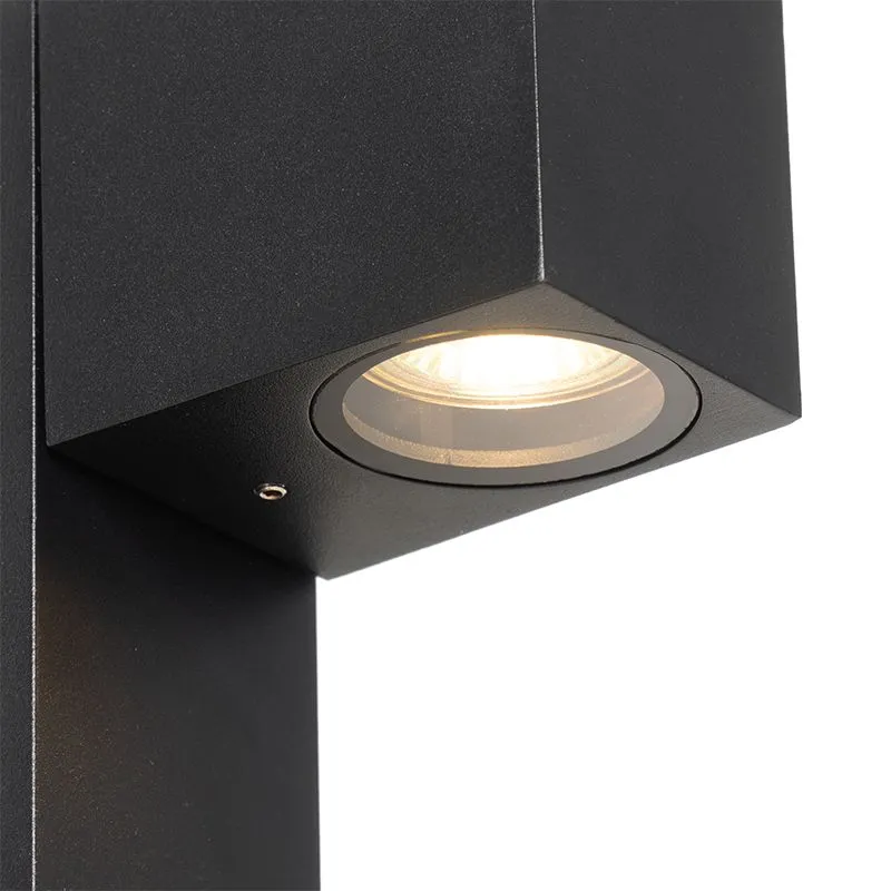 Lampada da esterno industriale da terra nera 35 cm IP44 - Baleno